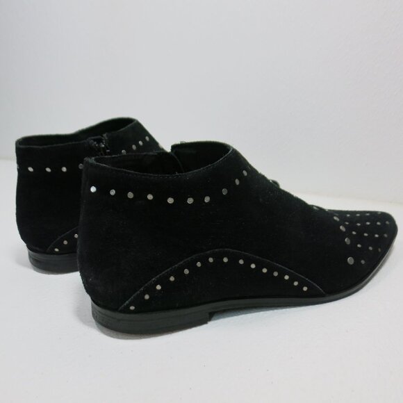 Free People Suede Leather Riveted Point Toe Booties Women's Footwear Boot Sz 40 - Picture 4 of 8